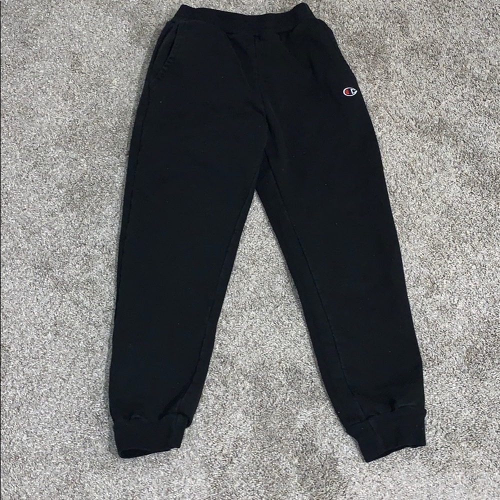 Champion kids black joggers